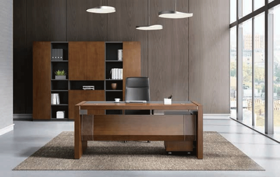 老板辦公室實(shí)木辦公家具_(dá)迪歐家具